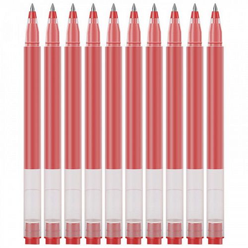 Ручки гелевые Xiaomi Mi Jumbo Gel Ink Pen 10 шт. (MJZXB02WC) Red (Красный) — фото