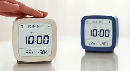 Простой умный будильник с Bluetooth синхронизацией со смартфоном Xiaomi Qingping Bluetooth Alarm Clock по цене 8 долларов