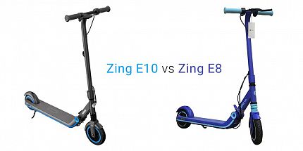 Сравнение Zing E10 и Zing E8: выбираем детский электросамокат от Xiaomi