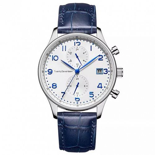 Кварцевые часы TwentySeventeen Light Business Quartz Watch Blue (Синие) — фото